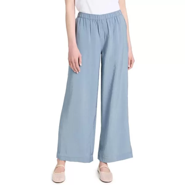 Madewell Womens Pull On Wide Leg PantsStonewash Blue