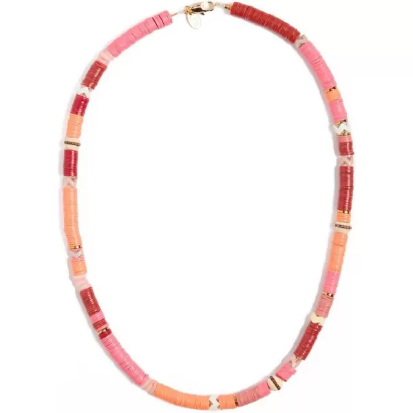 Maison Monik Womens Martine Collier NecklaceRedOrange