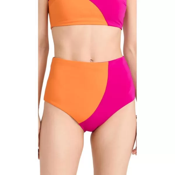 Mara Hoffman Womens Lydia Bikini BottomsPink  Orange