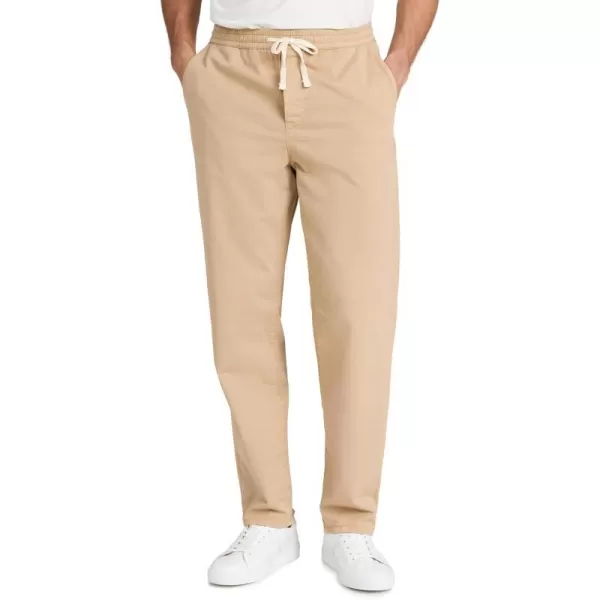 Marine Layer Mens Saturday Drawstring Athletic Fit PantsFaded Khaki