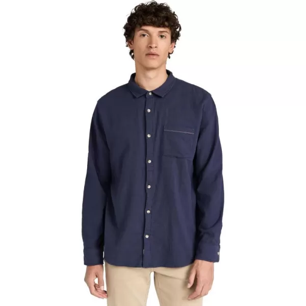 Mens Long Sleeve Classic Stretch Selvage ShirtMood Indigo