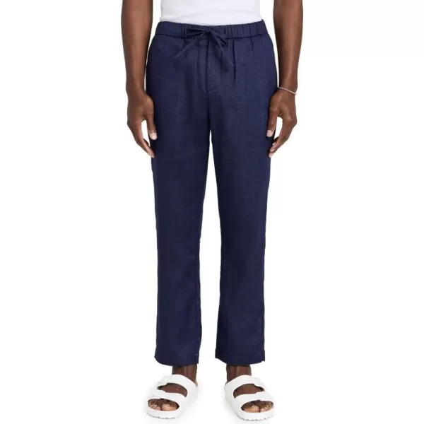 Mens Oscar Linen ChinosNavy