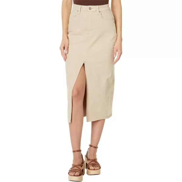 PAIGE Womens Angela Midi SkirtSoft Beige