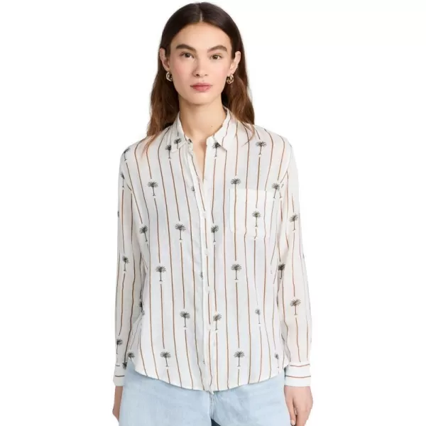 Rails Womens Charli Button Down ShirtStripe Palms