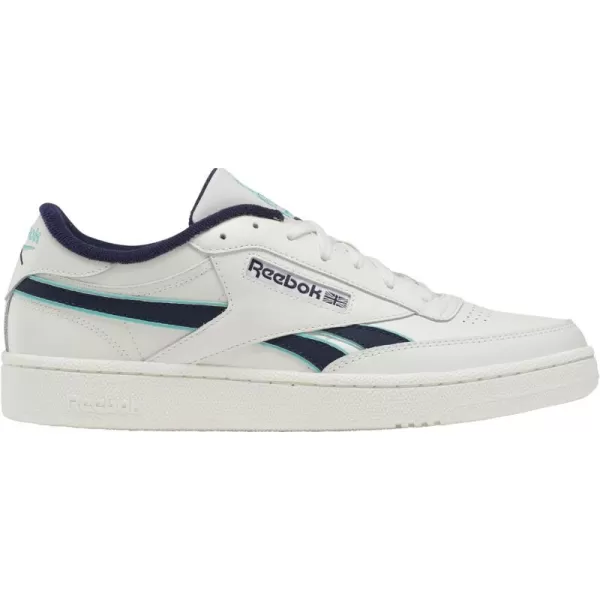 Reebok Classic Leather Women Training Running ShoesChalkVector NavyCyber Mint