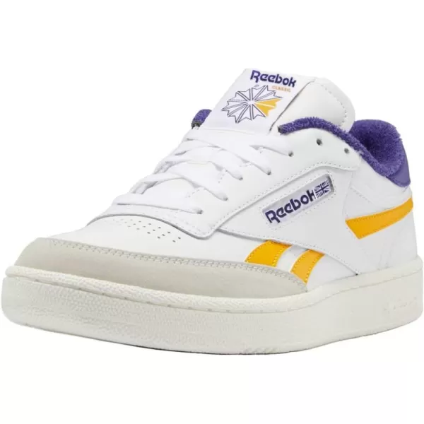 Reebok Classic Leather Women Training Running ShoesFtwr WhiteCollegiate GoldBold Purple