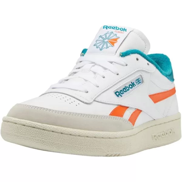 Reebok Classic Leather Women Training Running ShoesFtwr WhitePump OrangeSeaport Teal