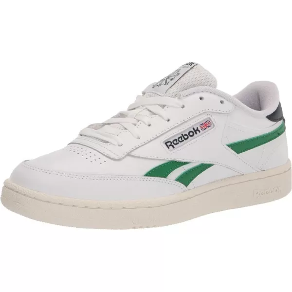 Reebok Classic Leather Women Training Running ShoesWhiteGlen GreenVector Navy