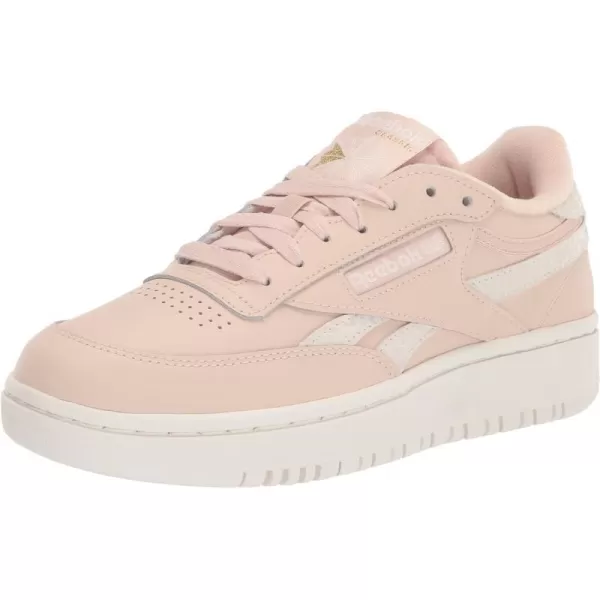 Reebok Womens Club C Double SneakerSoft EcruChalk