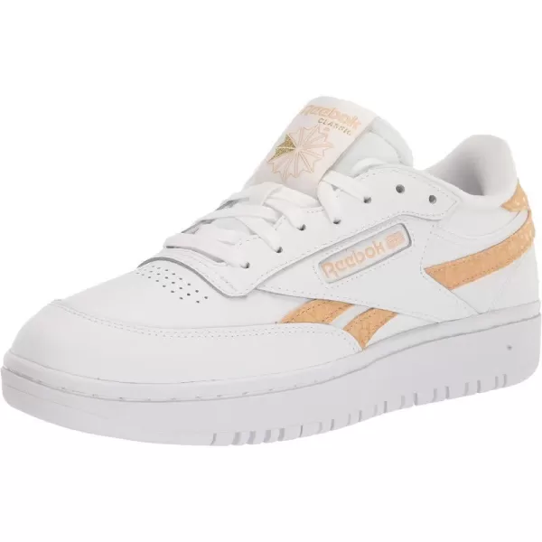 Reebok Womens Club C Double SneakerWhiteSahara