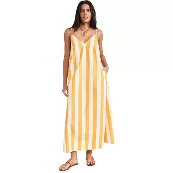 Rhode Womens Nadia DressTangerine Cabana Stripe