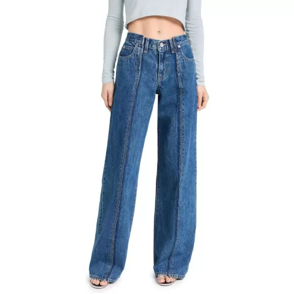 SLVRLAKE Womens ReWork Mica Paneled JeansForbidden Love