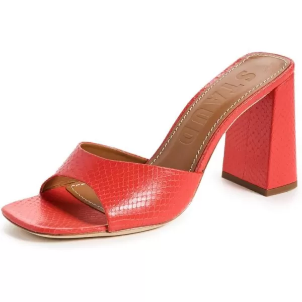 STAUD Womens Sloane HeelsRed Rose