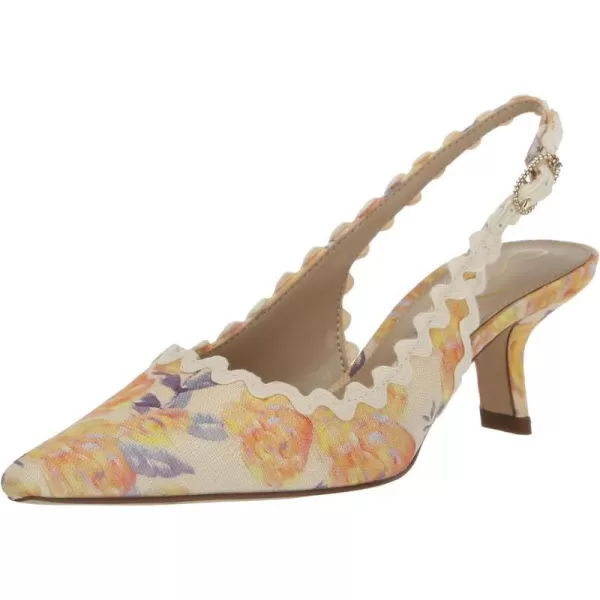 Sam Edelman Womens Bianka Slingback PumpApricot Multi