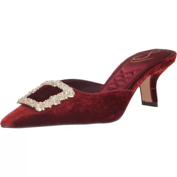 Sam Edelman Womens Brit Kitten Heel MuleDeep Cherry Luster