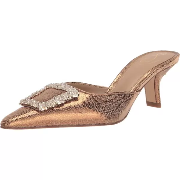 Sam Edelman Womens Brit Kitten Heel MuleDeep Gold Luster