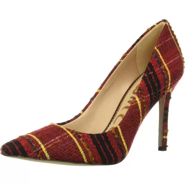 Sam Edelman Womens Hazel Pointed Toe PumpRed Multi British Plaid