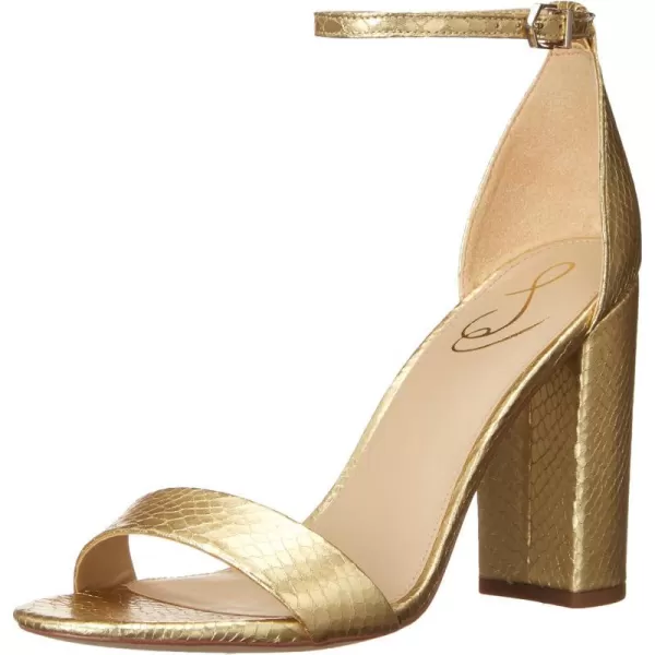 Sam Edelman Womens Yaro Block Heel SandalGold