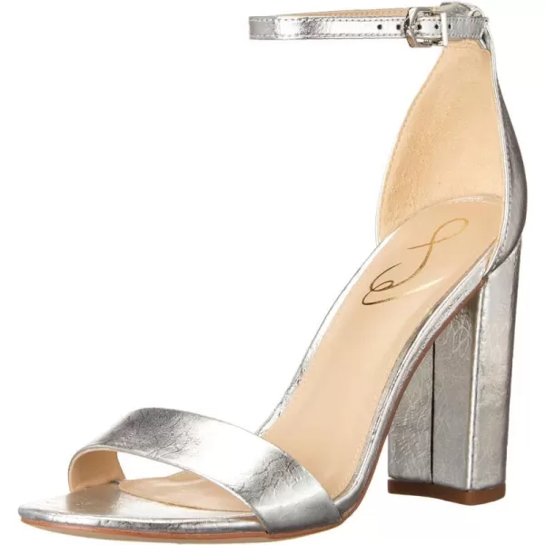 Sam Edelman Womens Yaro Block Heel SandalSoft Silver