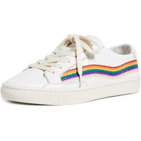 Soludos Womens Rainbow Wave SneakersWhite