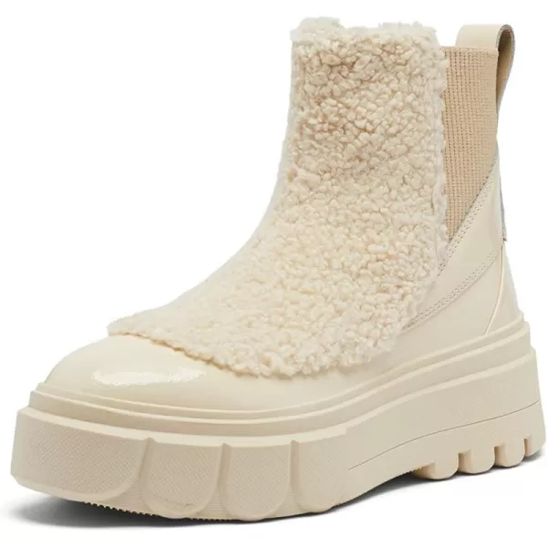 Sorel Womens Caribou X Boot Chelsea Cozy BootsBleached Ceramic  Oatmeal