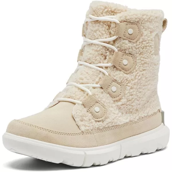 Sorel Womens Explorer Next Joan Cozy BootsBleached Ceramic  Sea Salt