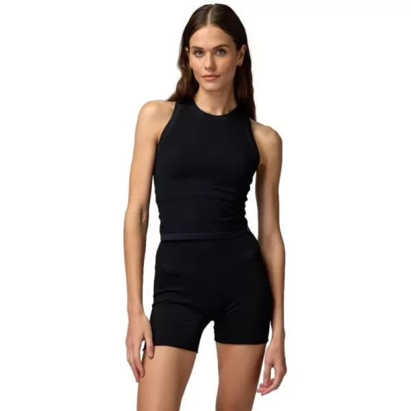 Spiritual Gangster Womens Rise Seamless Mesh Racer TankBlack