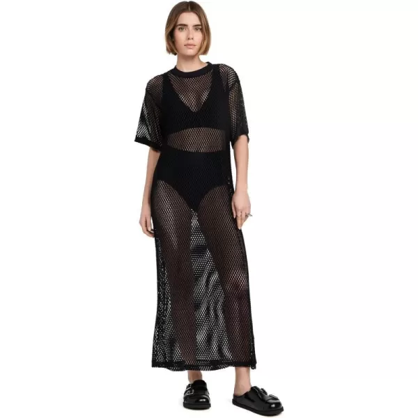 Stella Nova Womens Mesh Maxi TDressBlack