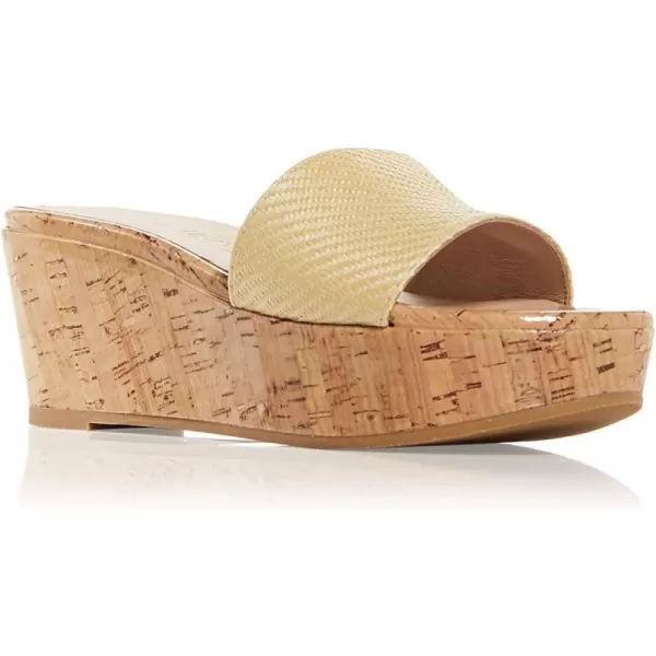 Stuart Weitzman Womens Summer Wedge SandalsFine RaffiaCork