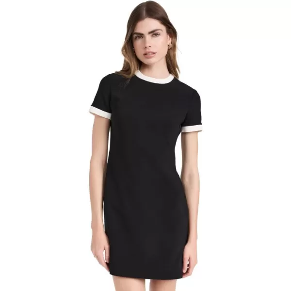 Theory Womens Bicolor DressBlackIvory