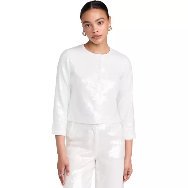 Theory Womens Sequin CardiganWhite