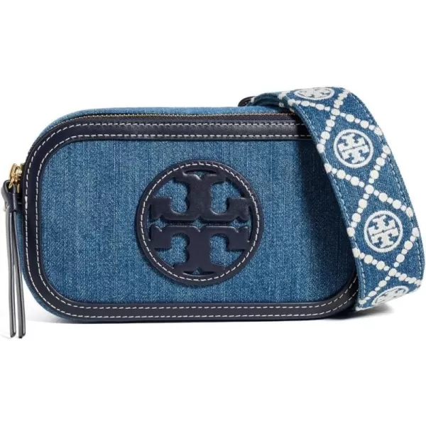 Tory Burch Womens Miller Denim Mini Crossbody BagDenim Multi