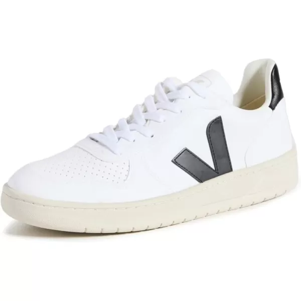 Veja Mens V 10 B Mesh SneakersWhiteBlack