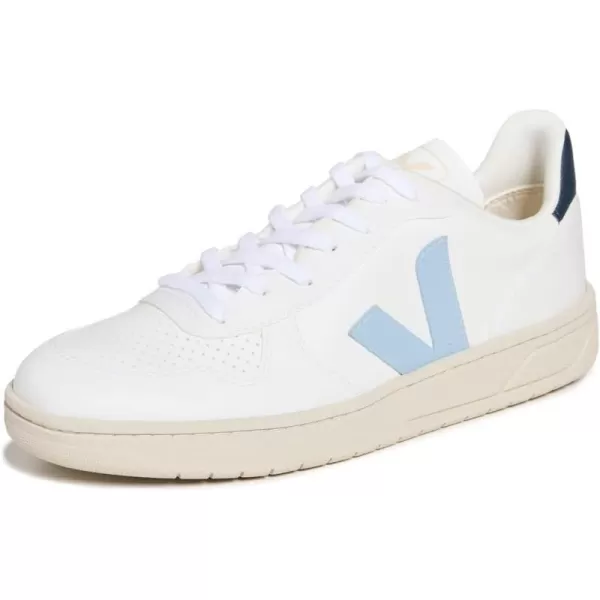 Veja Mens V 10 B Mesh SneakersWhiteSteelNautico