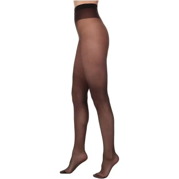 Wolford Individual 10 Denier Tights Sheer Pantyhose For Women Luxurious Comfort Perfect Fit Hosiery for Every OccasionNearly Black