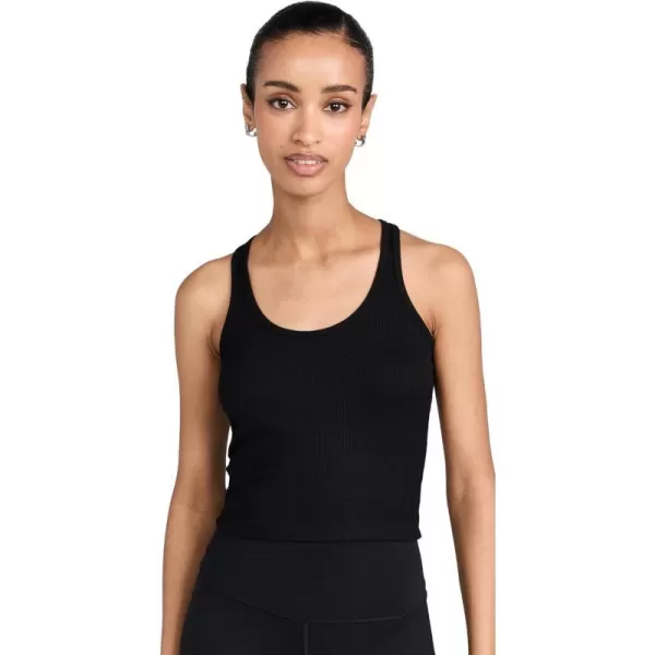 Womens Ashby Rib Crop TopBlack