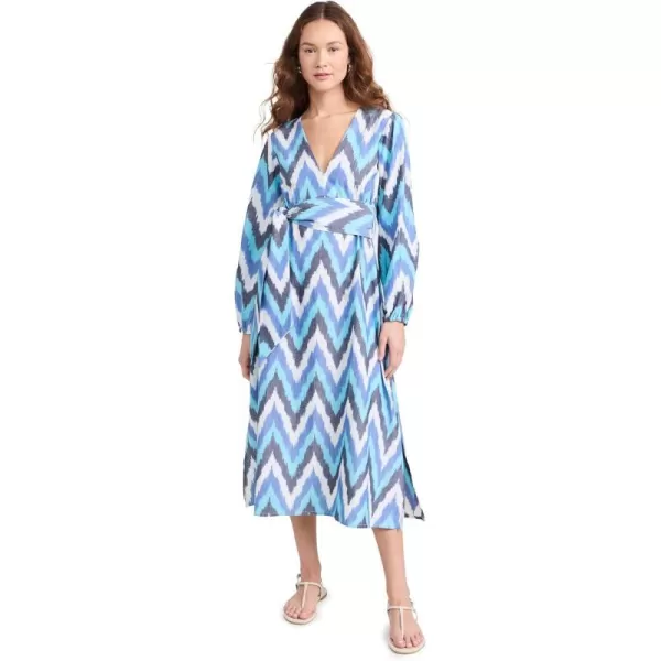 Womens Atira Ikat DressBlue