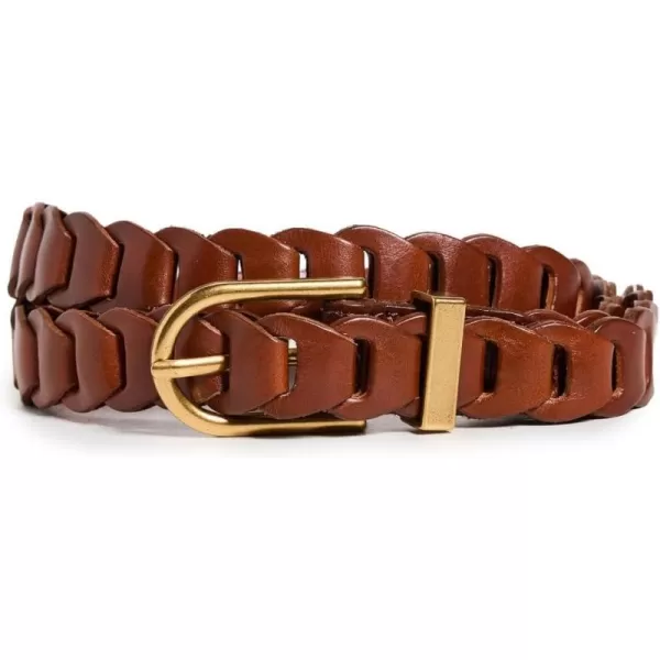 Womens Braided BeltWhiskey