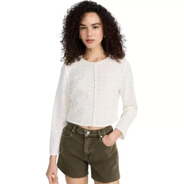 Womens Eyelet JacketCream