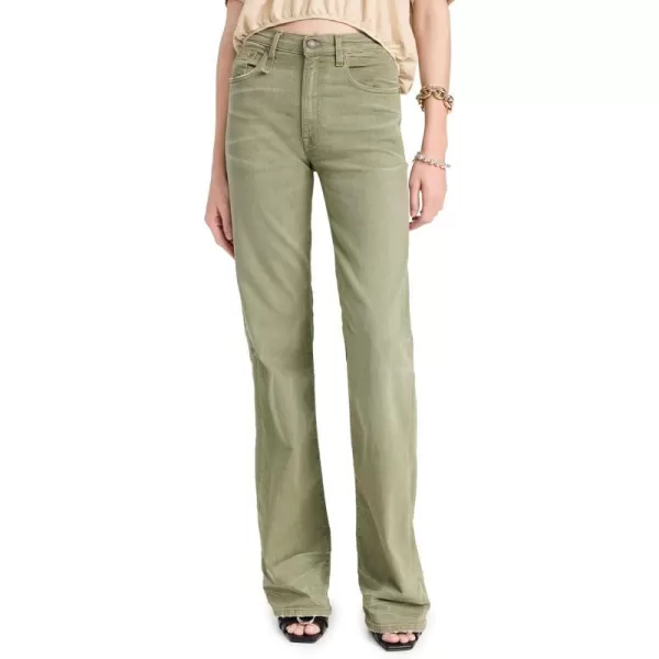 Womens Jane JeansOlive Green Stretch