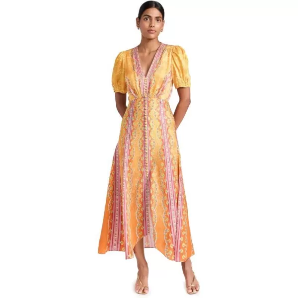 Womens Lea Long DressCarnival Stripe Plmt