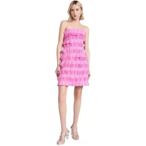 Womens Palladium Ruffled Mini DressMuted Fuchsia