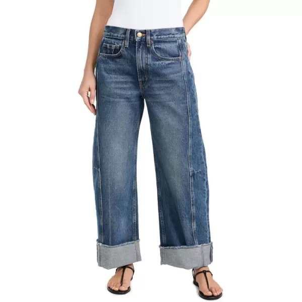 Womens Relaxed Cuffed Lasso JeansVista Blue