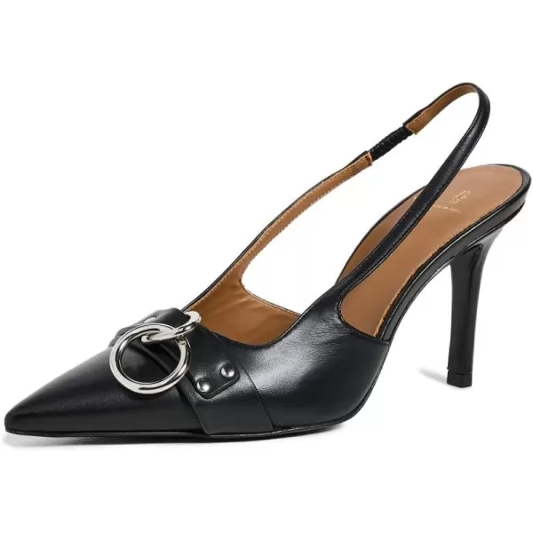 Womens Sling Back Heels with RingBlack