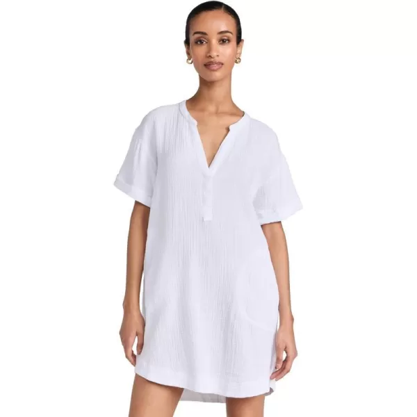 Z SUPPLY Womens Talia Gauze DressWhite