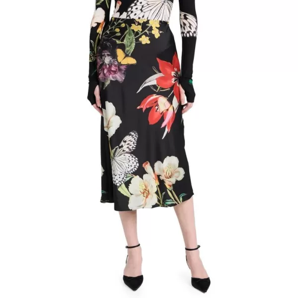 alice  olivia Womens Maeve Slip SkirtEssential Floral