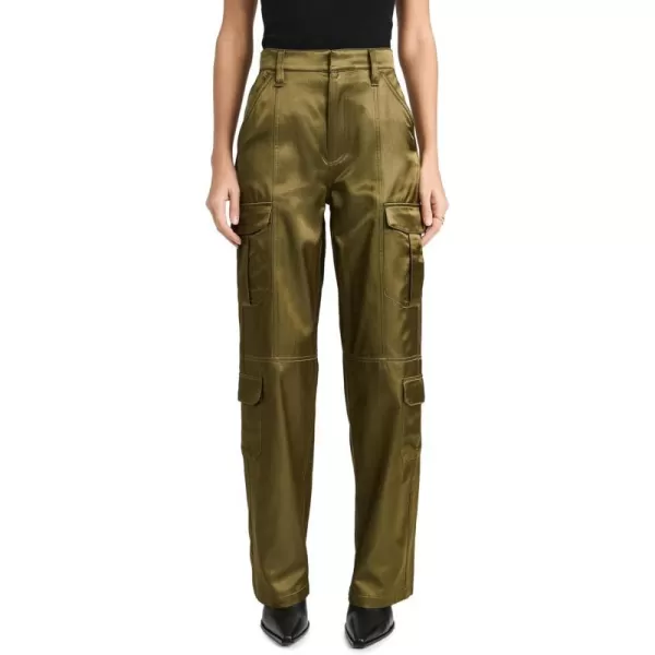 rag  bone Womens Cailyn Japanese Satin Cargo PantsArmy Green