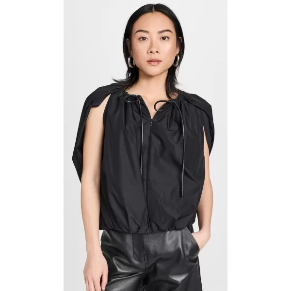 31 Phillip Lim Womens Cocoon Zip Top with Cord DetailBlack