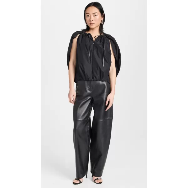 31 Phillip Lim Womens Cocoon Zip Top with Cord DetailBlack