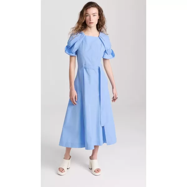 31 Phillip Lim Womens Collapsed Bloom Sleeve Belted DressOxford Blue